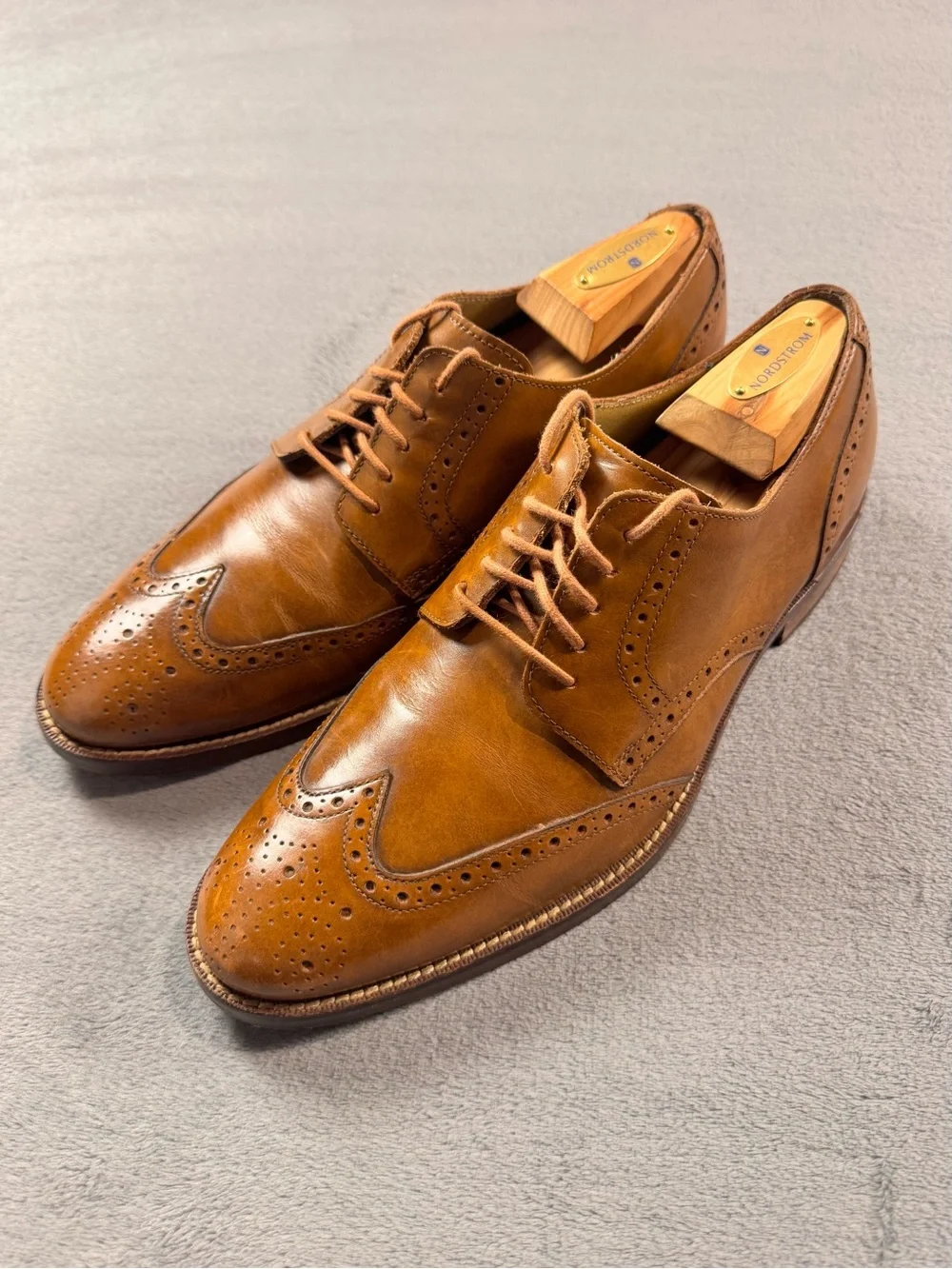 Cole Haan Men’s Grand OS ‘Madison’ Brogue Wingtips- British Tan
